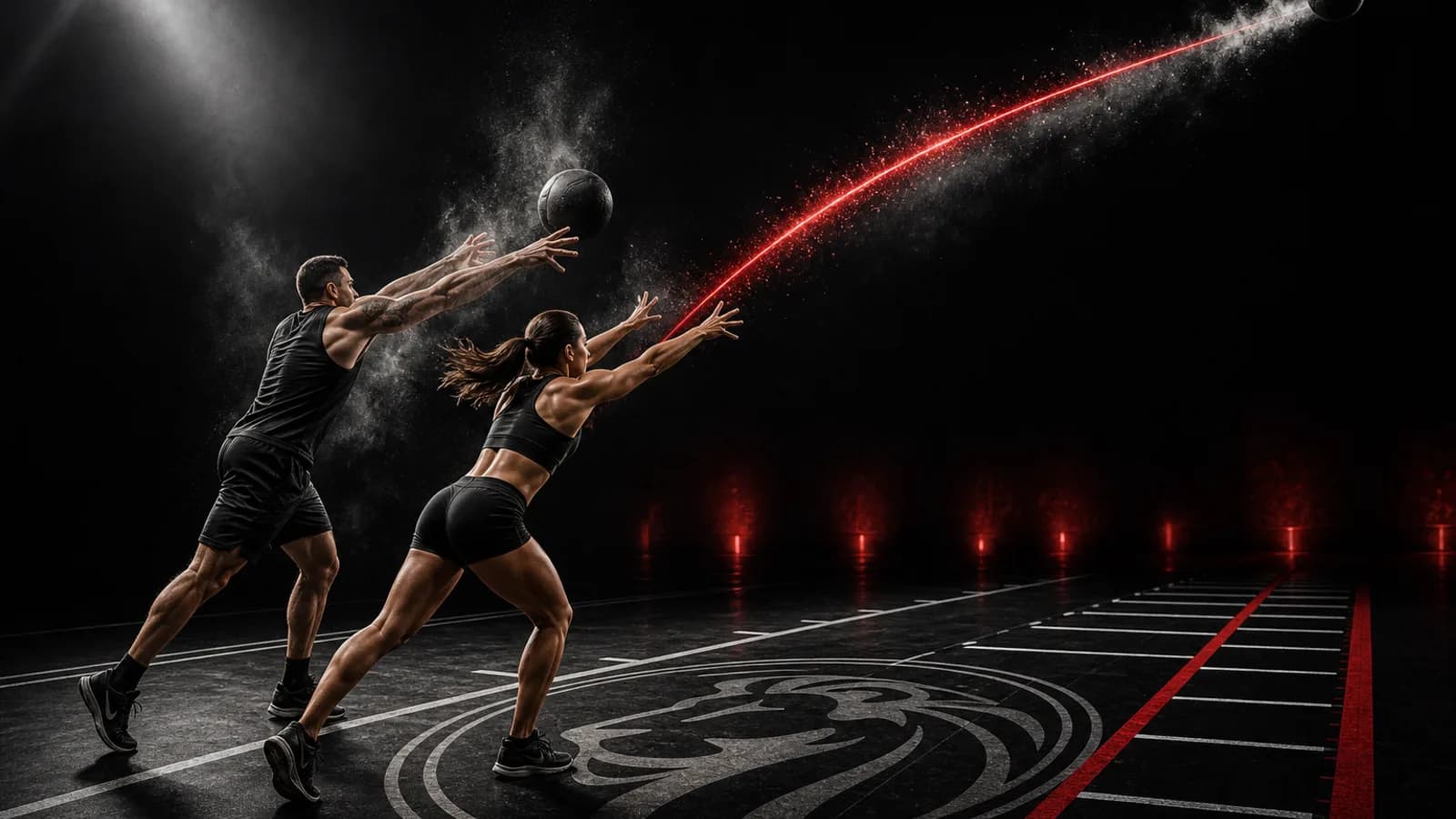 Medicine Ball Throw event art