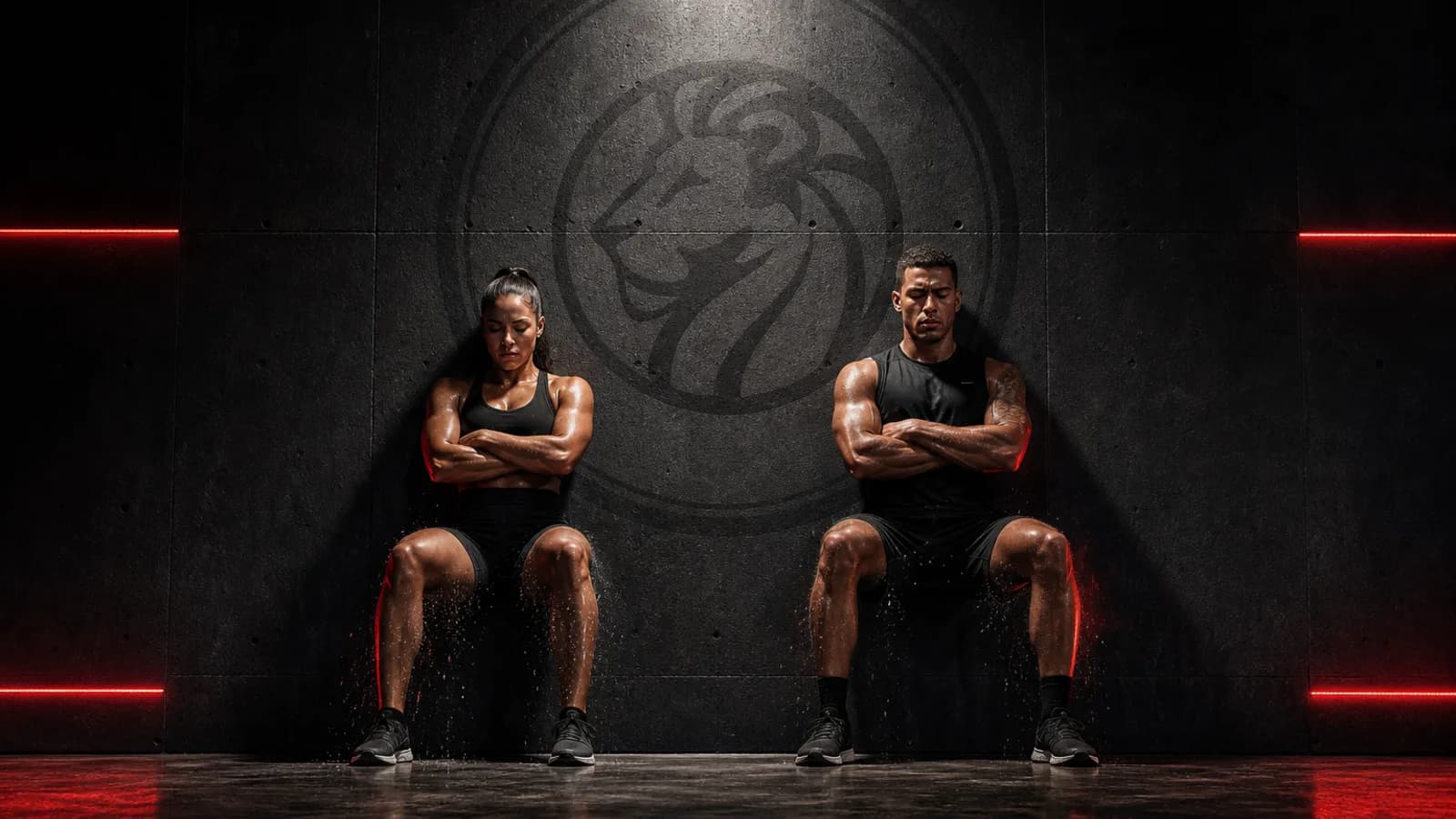 Wall Sits event art
